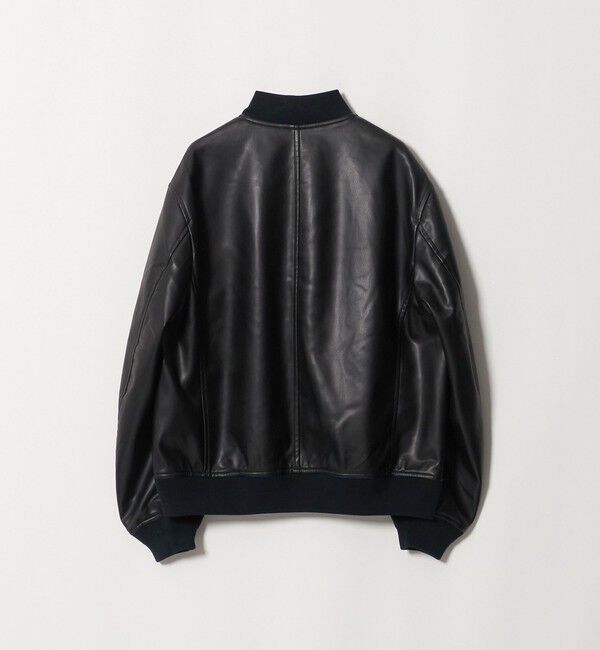 UNITED ARROWS「レザーライク ボンバージャケット」|ブルゾン・スタジャン|