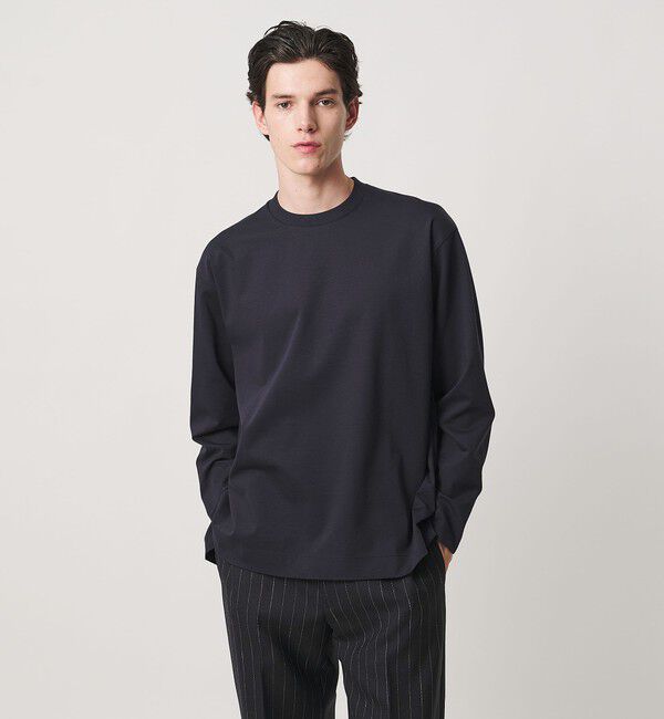 UNITED ARROWS「ポンチ ロングスリーブ Tシャツ デオドラント 抗菌防臭 接触冷感」|Tシャツ・カットソー|