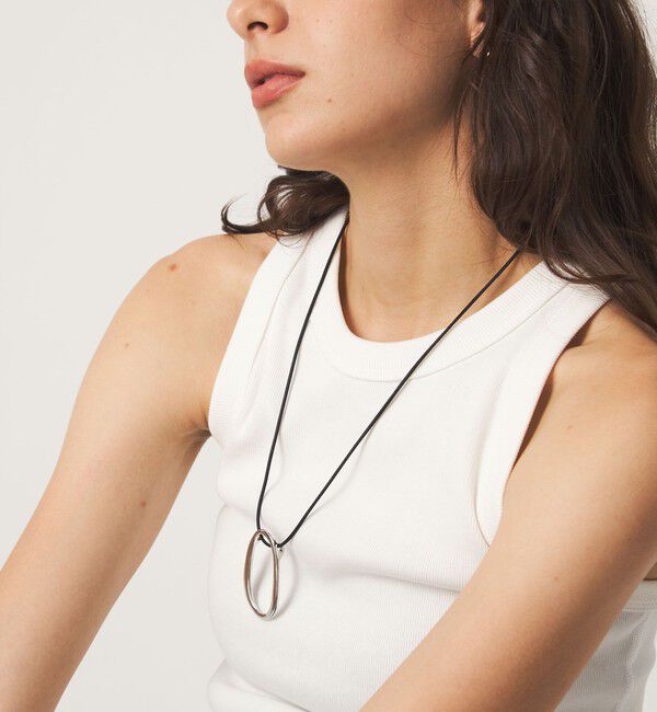 UNITED ARROWS green label relaxing「オーバルリング コード ネックレス 2」|ネックレス|