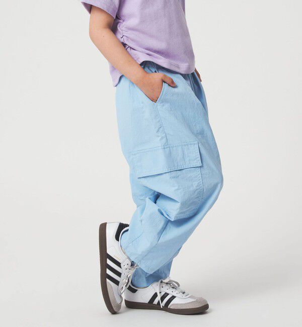 UNITED ARROWS green label relaxing「【スタメンシリーズ】タッサーカーゴパンツ / キッズ  100cm-160cm 撥水 UVカット」|チノ|