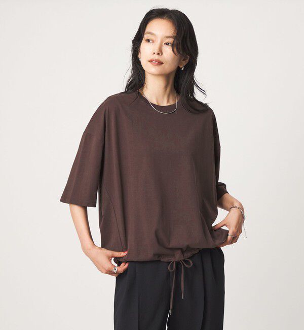 UNITED ARROWS green label relaxing「【WEB限定】＜at ease＞ドロスト カットソー 接触冷感 UVカット 遮熱」|Tシャツ・カットソー|