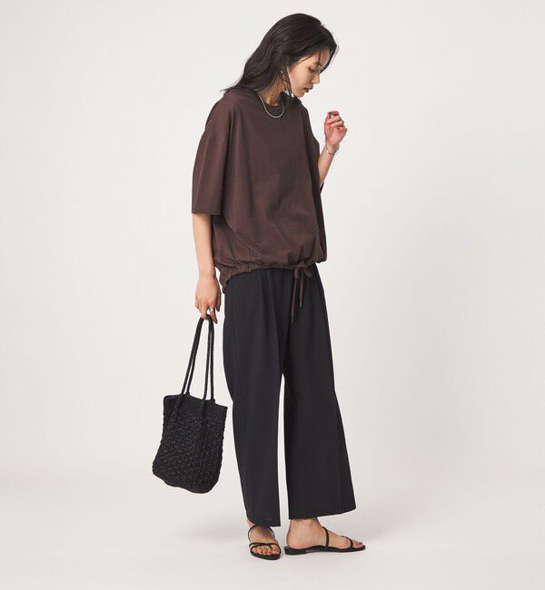 UNITED ARROWS green label relaxing「【WEB限定】＜at ease＞ドロスト カットソー 接触冷感 UVカット 遮熱」|Tシャツ・カットソー|