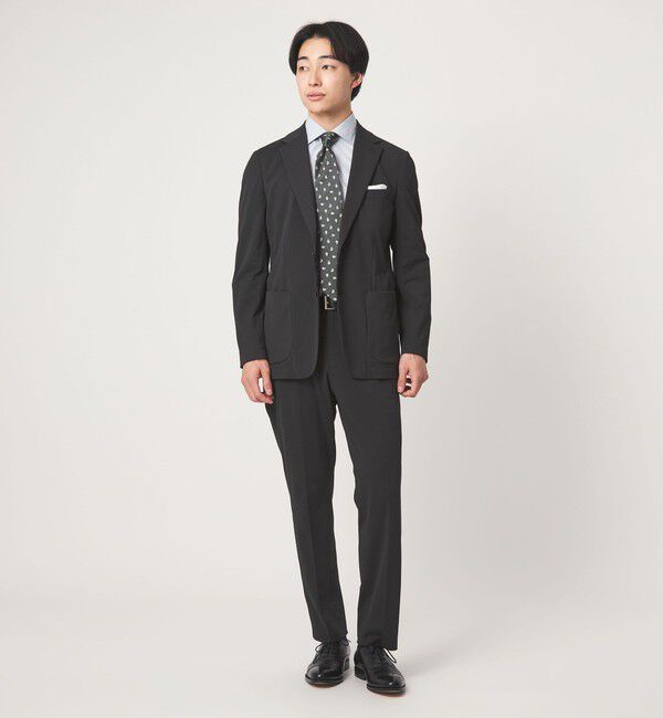 UNITED ARROWS green label relaxing「A+ ラッカンジャージ スタンダード イージー NP スラックス セットアップパンツ -ウォッシャブル・ストレッ」|スラックス|