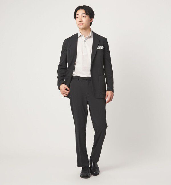 UNITED ARROWS green label relaxing「A+ ラッカンジャージ スタンダード イージー NP スラックス セットアップパンツ -ウォッシャブル・ストレッ」|スラックス|
