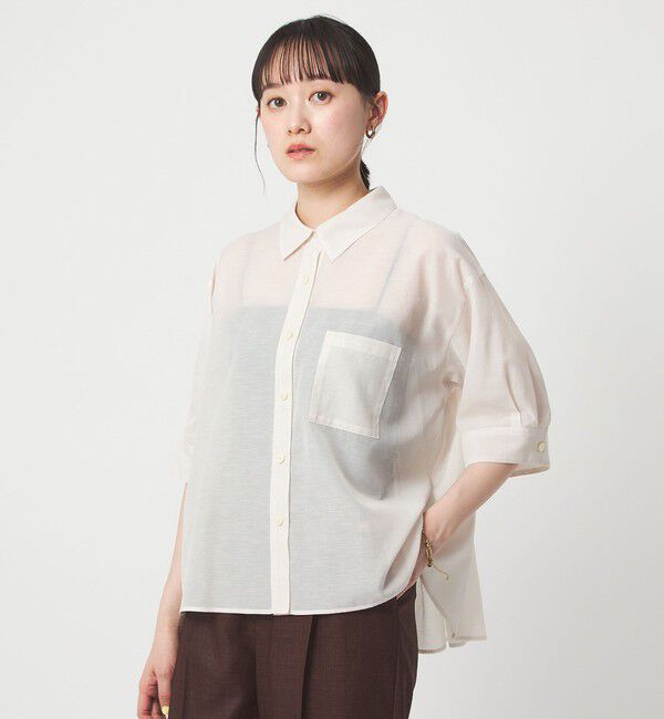 UNITED ARROWS green label relaxing「アキハ バック タック シャツ」|シャツ・ブラウス|