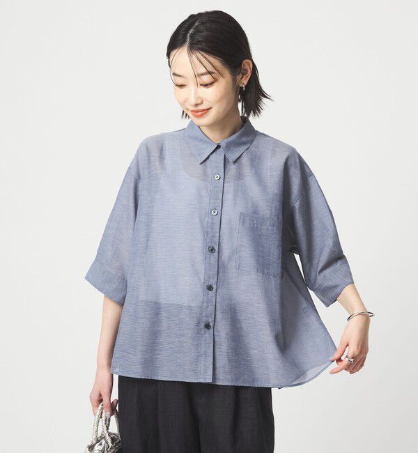 UNITED ARROWS green label relaxing「アキハ バック タック シャツ」|シャツ・ブラウス|