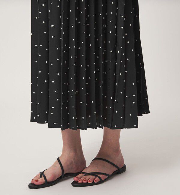 UNITED ARROWS green label relaxing「［size SHORT/TALLあり］全方位映えプリーツワンピ ドット」|ワンピース|