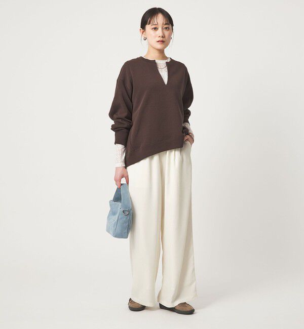 UNITED ARROWS green label relaxing「【WEB限定】＜at ease＞ドロスト ワイド パンツ オフホワイト」|その他|