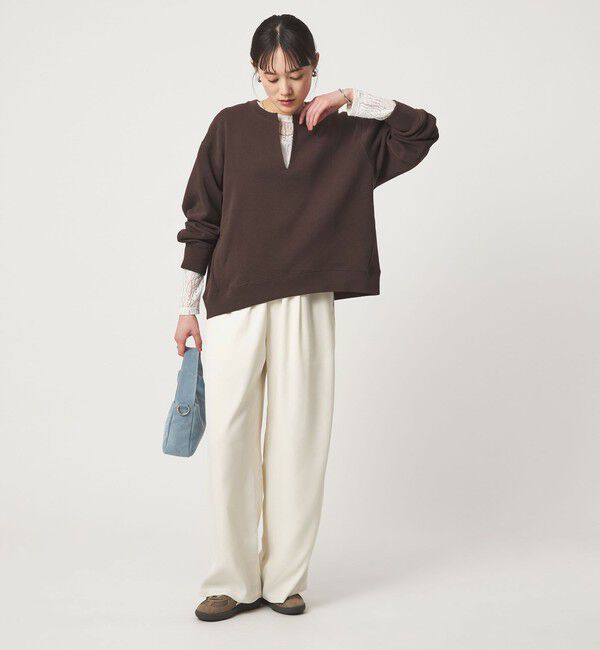 UNITED ARROWS green label relaxing「【WEB限定】＜at ease＞ドロスト ワイド パンツ オフホワイト」|その他|
