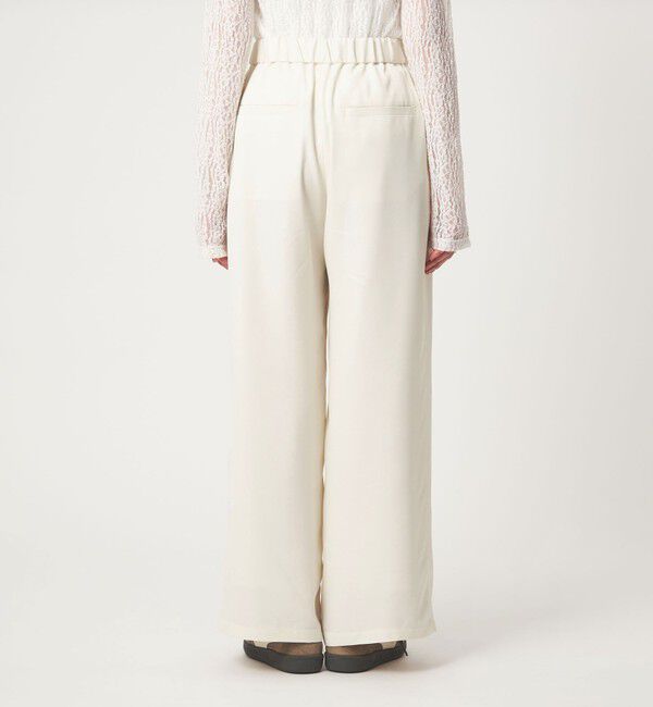 UNITED ARROWS green label relaxing「【WEB限定】＜at ease＞ドロスト ワイド パンツ オフホワイト」|その他|
