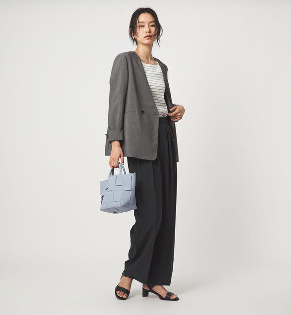 UNITED ARROWS green label relaxing「［size SHORT/TALLあり］トリアセ ノーラペル ジャケット 」|ノーカラージャケット|