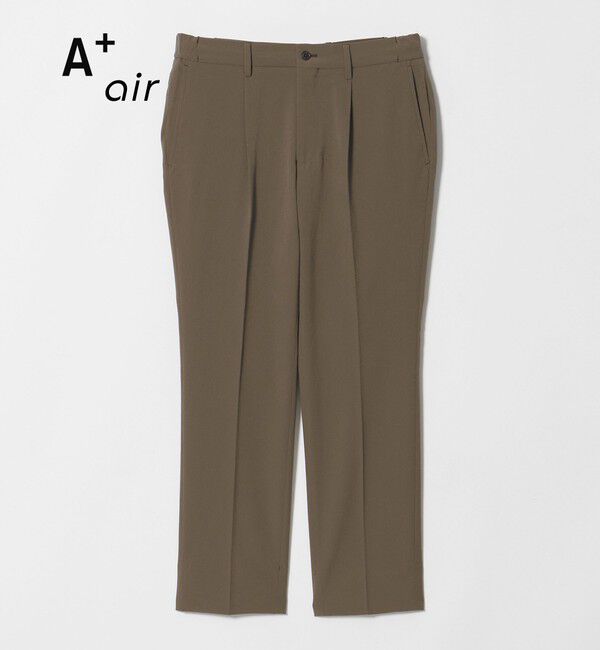 UNITED ARROWS green label relaxing「A+ air ポリエステル ミニ チェック 1プリーツ スラックス」|スラックス|