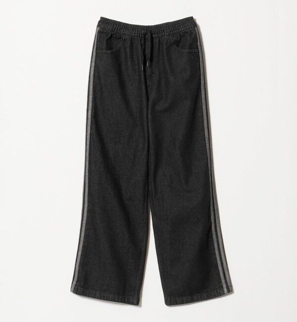 UNITED ARROWS green label relaxing「【WEB限定】＜adidas Originals＞デニム トラック パンツ / キッズ 140cm-160cm」|チノ|BLACK