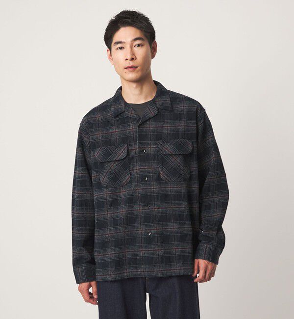 UNITED ARROWS green label relaxing「【別注】＜PENDLETON＞チェック オープンカラー 長袖 シャツ」|シャツ・ブラウス|