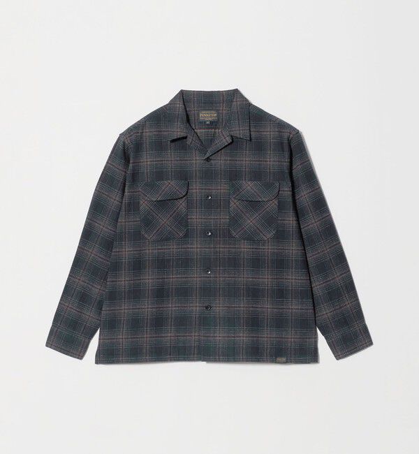 UNITED ARROWS green label relaxing「【別注】＜PENDLETON＞チェック オープンカラー 長袖 シャツ」|シャツ・ブラウス|