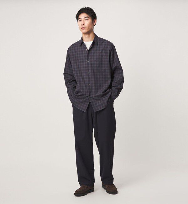 UNITED ARROWS green label relaxing「トーマスメイソン ビエラ チェック  ジャストルーズ レギュラーカラー 長袖 シャツ」|シャツ・ブラウス|