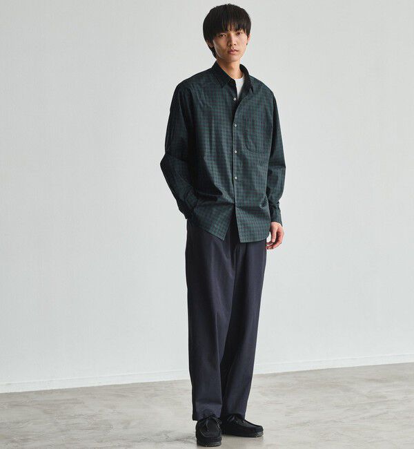 UNITED ARROWS green label relaxing「トーマスメイソン ビエラ チェック  ジャストルーズ レギュラーカラー 長袖 シャツ」|シャツ・ブラウス|