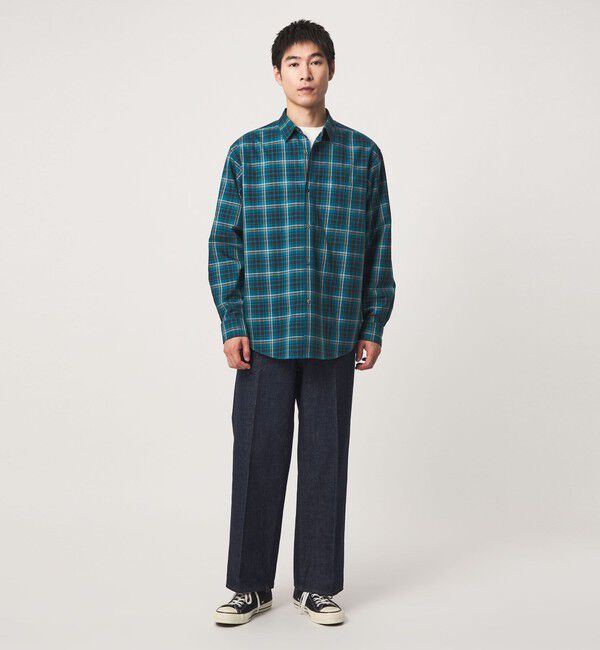 UNITED ARROWS green label relaxing「トーマスメイソン ビエラ チェック  ジャストルーズ レギュラーカラー 長袖 シャツ」|シャツ・ブラウス|