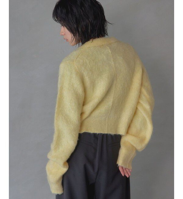 EMMEL REFINES「＜EMMEL REFINES＞EM フラッフィー エリボタン カーディガン」|カーディガン|