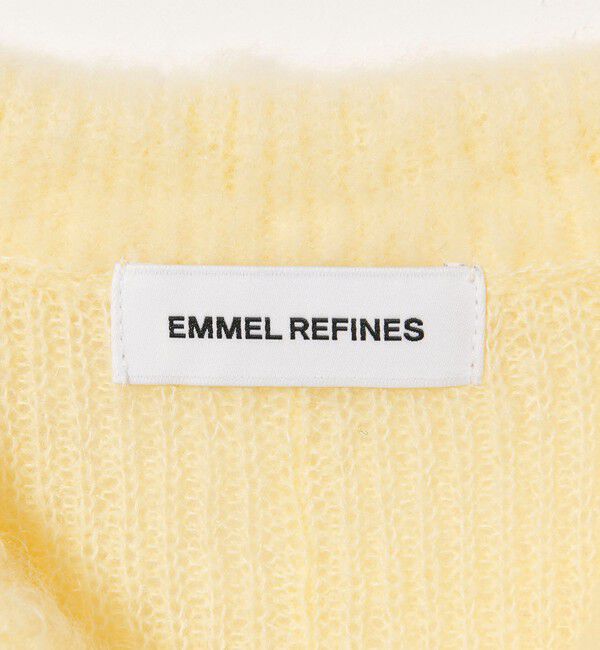 EMMEL REFINES「＜EMMEL REFINES＞EM フラッフィー エリボタン カーディガン」|カーディガン|