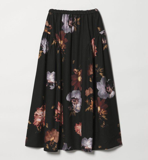 EMMEL REFINES「＜EMMEL REFINES＞EM キリカエギャザー プリント フレアスカート」|スカート|
