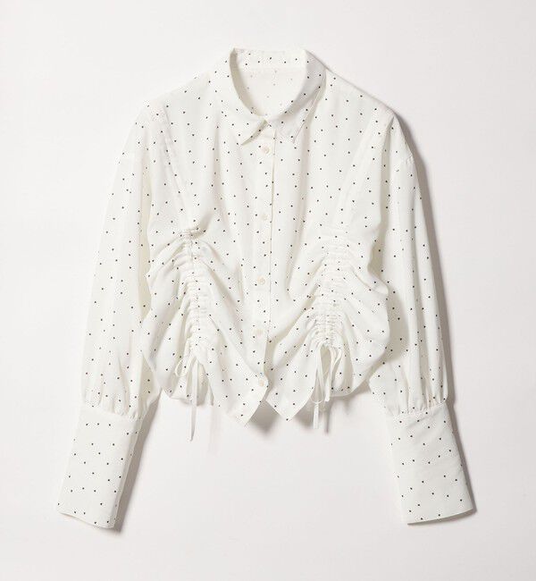 EMMEL REFINES「＜EMMEL REFINES＞EM ハートプリント ドロスト シャツ」|シャツ・ブラウス|OFF WHITE