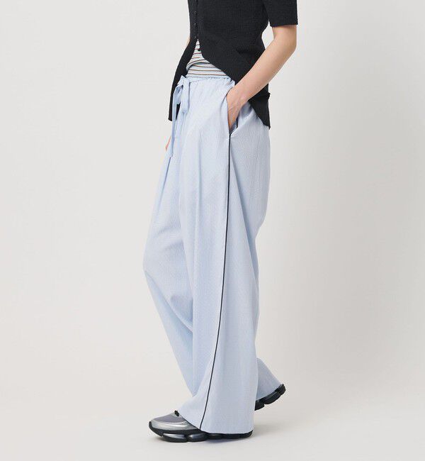 BEAUTY&YOUTH UNITED ARROWS「ドット パイピング ワイド イージーパンツ ウォッシャブル/ライナー」|その他|LT.BLUE