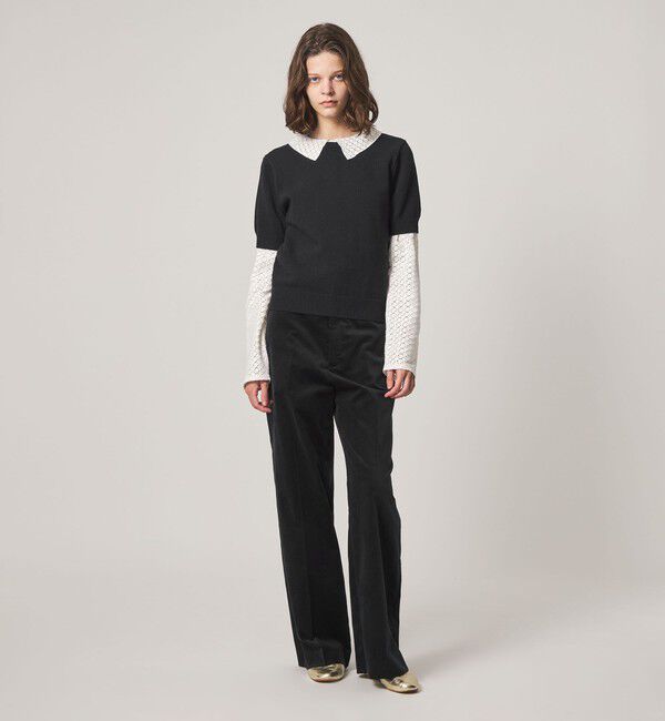 STEVEN ALAN「＜Steven Alan＞ハーフスリーブ ニット プルオーバー」|ニット・セーター|