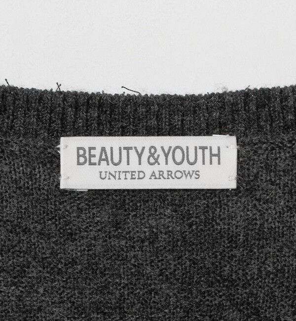 BEAUTY&YOUTH UNITED ARROWS「アルパカ ミックス Vネック ニット」|ニット・セーター|