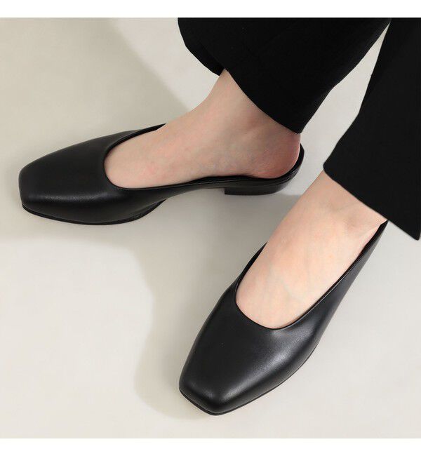 Demi-Luxe BEAMS 「BEAUTIFUL SHOES / スクエア ミュール」|サンダル|