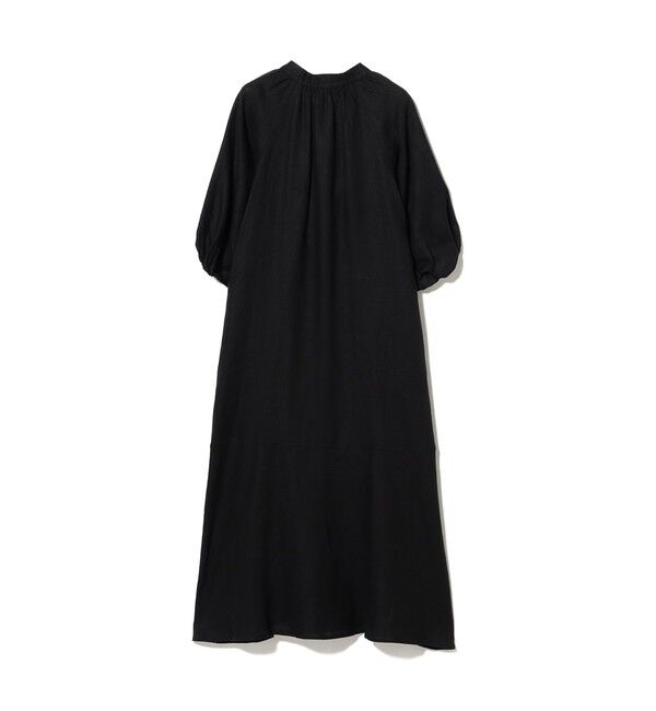 Ray BEAMS 「リネン バルーンスリーブ ワンピース 夏ワンピース 麻 リネン パフスリーブ 日除け 涼しい 大人カジュアル」|ワンピース|