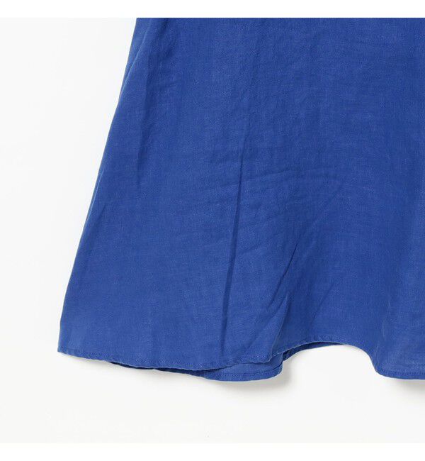 Ray BEAMS 「リネン バルーンスリーブ ワンピース 夏ワンピース 麻 リネン パフスリーブ 日除け 涼しい 大人カジュアル」|ワンピース|