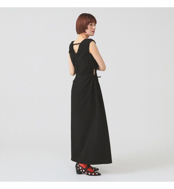Ray BEAMS 「カットアウト ノースリーブ ワンピース」|ワンピース|BLACK