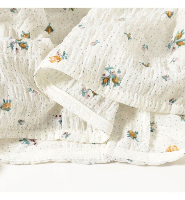 Ray BEAMS 「フラワー プリント シャーリング シャツ　　26SS  花柄 ショート丈 洗える イージーケア 夏 ブラウス」|シャツ・ブラウス|