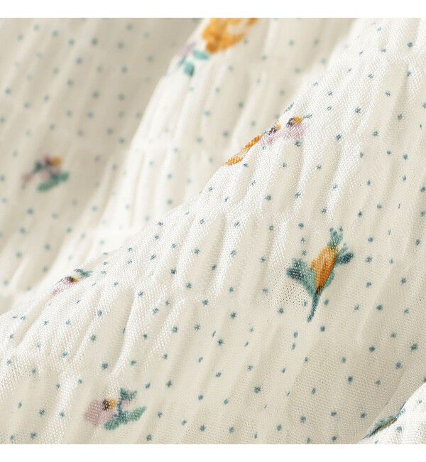 Ray BEAMS 「フラワー プリント シャーリング シャツ　　26SS  花柄 ショート丈 洗える イージーケア 夏 ブラウス」|シャツ・ブラウス|