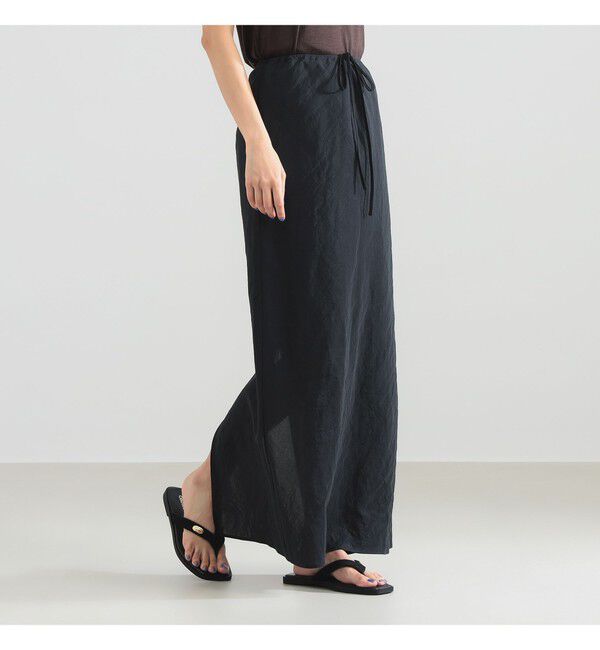 Demi-Luxe BEAMS 「コットンラミー バイアス スカート」|スカート|CHARCOAL.GREY