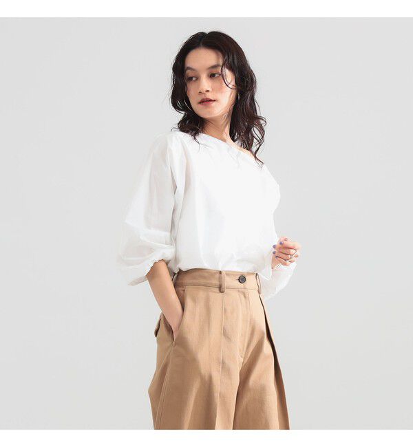 Demi-Luxe BEAMS 「ギャザー ショルダー ブラウス」|シャツ・ブラウス|