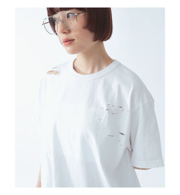 Ray BEAMS 「ダメージ オーバー Tシャツ」|Tシャツ・カットソー|