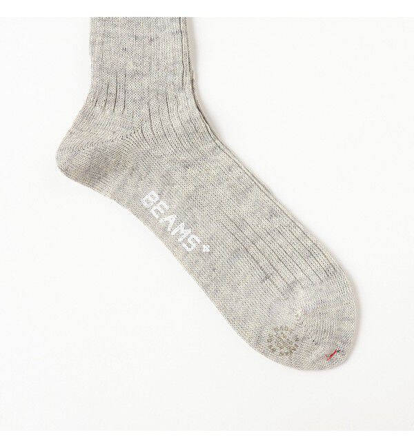 BEAMS PLUS「BEAMS PLUS｜New Linen Socks｜メンズ 靴下 ソックス｜リネン 混紡｜涼感 シャリ感｜リブ編み｜」|ソックス|