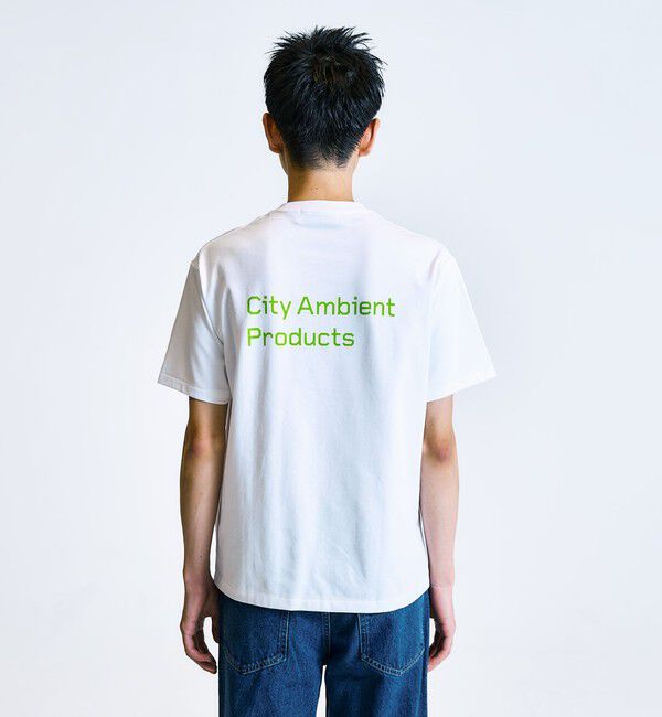 SHIPS「City Ambient Products: スタンダード ロゴ プリント Tシャツ」|Tシャツ・カットソー|