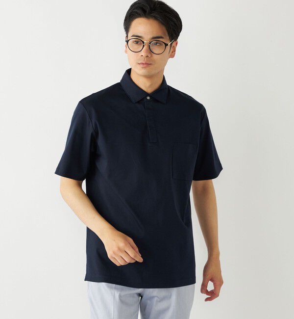 SHIPS Colors 「SHIPS Colors:〈接触冷感・抗菌防臭〉シルケット スムース ポロシャツ」|ポロシャツ|
