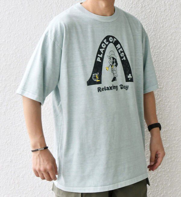 SHIPS any「SCREEN STARS: ガーメントダイ フェード カラー レトロ グラフィック Tシャツ◇」|Tシャツ・カットソー|