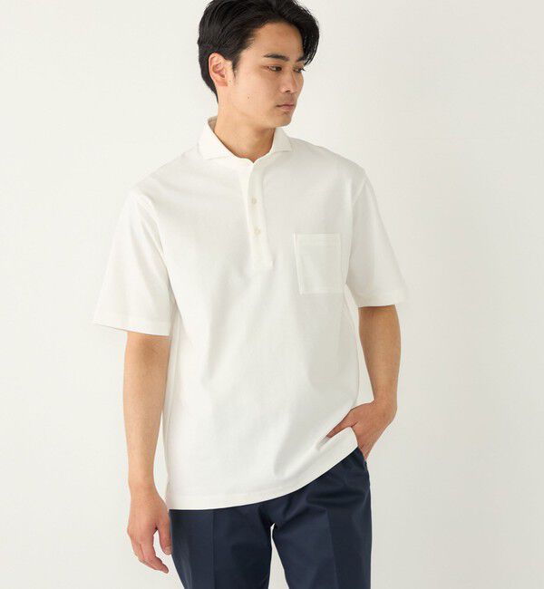 SHIPS Colors 「SHIPS Colors:〈吸水速乾・接触冷感・遮熱〉AVANT(R) 3D ポンチ ポロシャツ◇」|ポロシャツ|