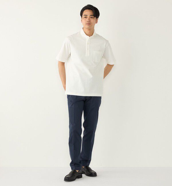 SHIPS Colors 「SHIPS Colors:〈吸水速乾・接触冷感・遮熱〉AVANT(R) 3D ポンチ ポロシャツ◇」|ポロシャツ|