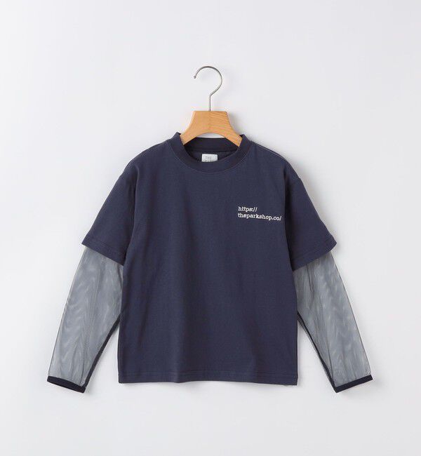SHIPS KIDS「THE PARK SHOP:115～145cm /MOSQUITO LAYER Tシャツ」|Tシャツ・カットソー|ネイビー