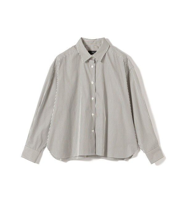 SHIPS for women「SHIPS Primary Navy Label:〈洗濯機可能〉コットン レギュラーカラー シャツ」|シャツ・ブラウス|ブラウン