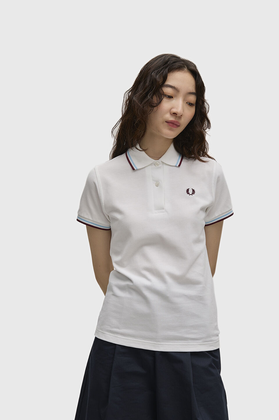 FRED PERRY 「The Fred Perry Shirt  G12／イングランド製 フレッドペリーポロシャツ G12」|ポロシャツ|WHITE / MAROON