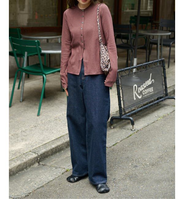 OUTDOOR PRODUCTS Usual Things「≪予約≫スラブジャージークルーネックカーディガン」|カーディガン|