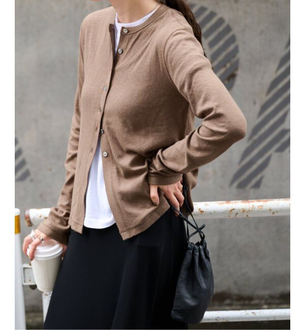 OUTDOOR PRODUCTS Usual Things「≪予約≫スラブジャージークルーネックカーディガン」|カーディガン|