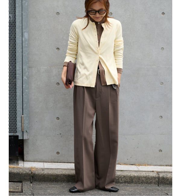 OUTDOOR PRODUCTS Usual Things「≪予約≫スラブジャージークルーネックカーディガン」|カーディガン|